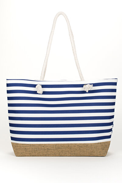 ANDİFLİ Women's Straw Shoulder Bag Jute Fabric Soft Handle