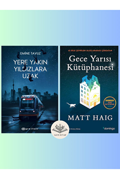 Epsilon Yayınevi Yere Yakın Yıldızlara Uzak ve Gece Yarısı Kütüphanesi ( 2 Ki...
