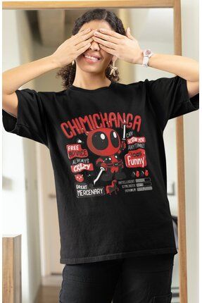 Fuddy Moda Deadpool Chimichanga Bask l Tshirt Unisex Marvel Funko Bask l Ti ort Fiyat Yorumlar Trendyol