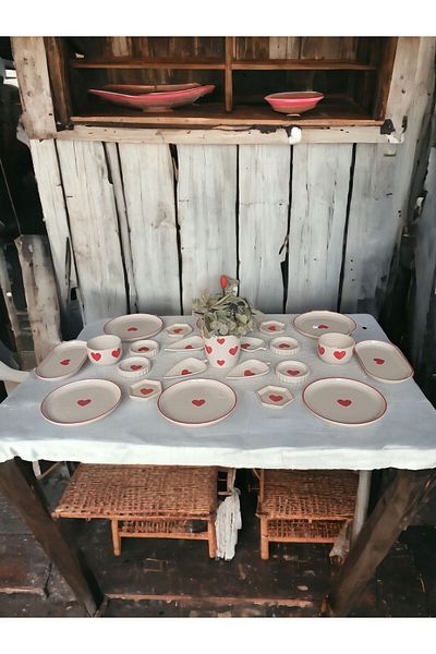 MeGgDecor 23 PIECES HEART COFFEE SET