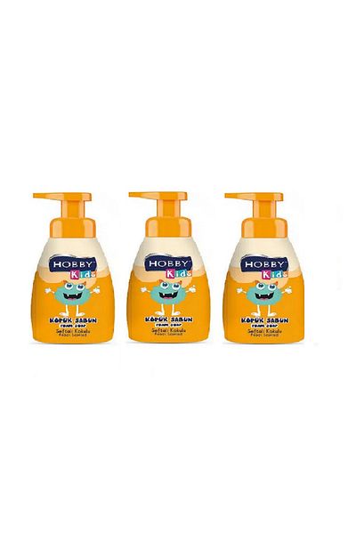 Hobby KİDS FOAM SOAP PEACH Scented 200 ml 3 Pieces