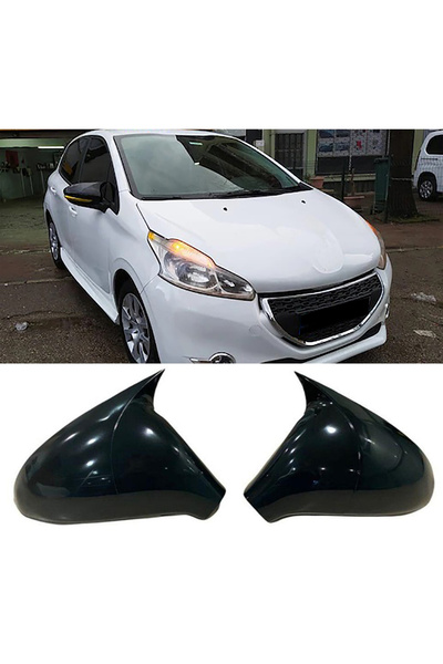 MKG Otomotiv Peugeot 208 Batman Yarasa Ayna Kapağı Piona Black ABS 2012 - 2018