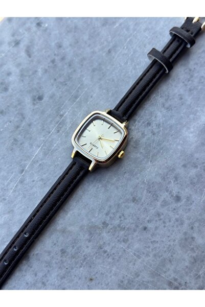 İnogge Orient Leather Black Minimal Women's Wristwatch