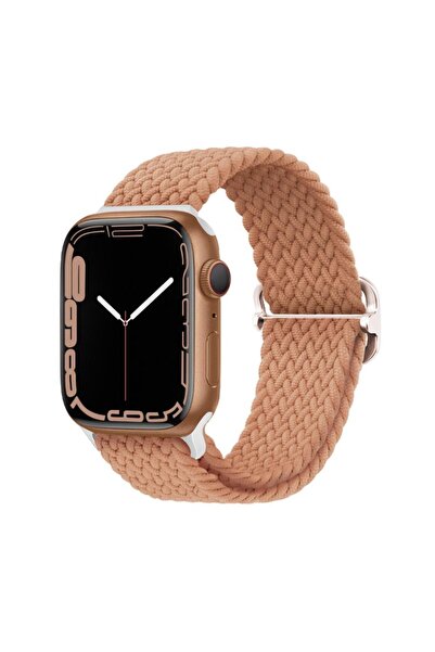 Techmaster Apple Watch 4 5 6 7 8 9 38mm 40mm 41mm Uyumlu Braided Loop Kordon