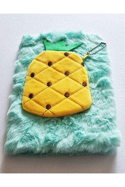 Modellino Souvenir Book with Fruit Plush Wallet 22x15cm Striped 80y - Wallet Fruit Figure Selection 1 Piece