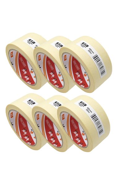 Ve-ge Vege Crepe (Masking) Tape 48x30 m Beige Gp 6 Pieces