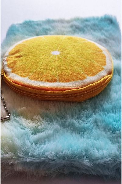 Modellino Souvenir Book with Fruit Plush Wallet 22x15cm Striped 80y - Wallet Fruit Figure Selection 1 Piece