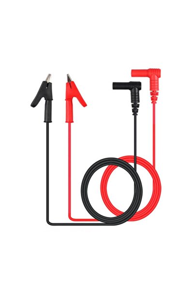 Koodmax - 1 Çift 1000V 15A Krokodil Banana Yüksek Akım Multimetre Test Probu - Krokodil Test Kablosu