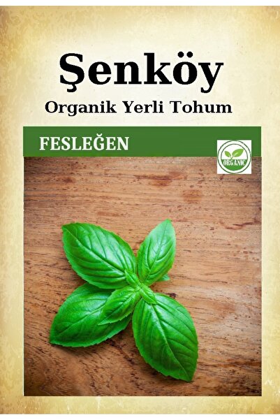 Şenköy Yerli Yeşil Fesleğen Tohumu Doğal Ata Yeşil Fesleğen Tohumu Pakette 20...