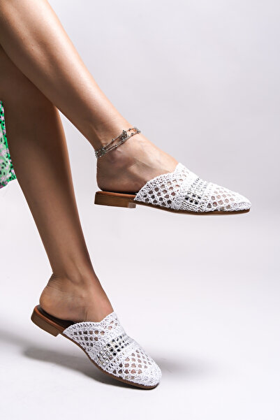 Riccon Dámské pantofle Bhilnash0012101 Bílé