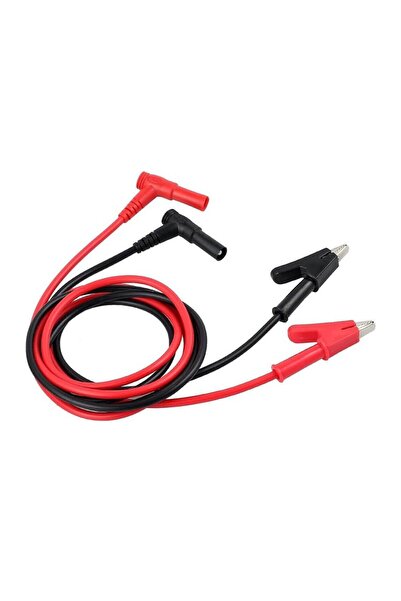 Koodmax - 1 Çift 12A Krokodil Banana Yüksek Akım Multimetre Test Probu - Krok...