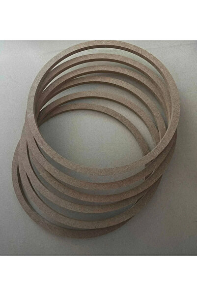 BOHEM Yuvarlak Kasnak 21 cm 10 Adet & Mdf Vidasız Kasnak & Makrome Kasnak