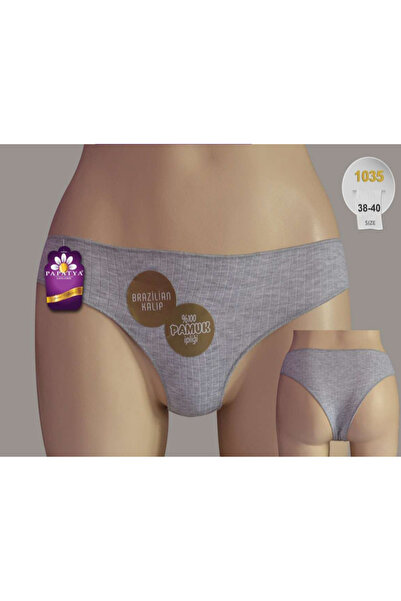 Papatya %100 PAMUK BREZİLİAN KALIP  SLİP KÜLOT (6 ADET)