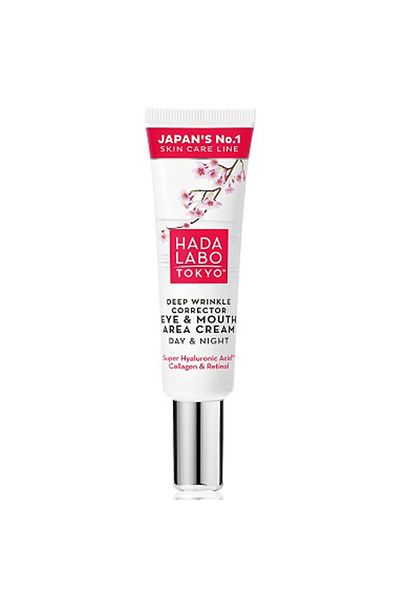 Hada Labo Tokyo Eye and Mouth Care Cream Containing Collagen and Retinol for Sensitive Skin 15 ml