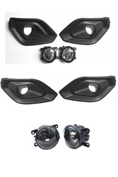 parcafix Ford Courier Sis Farı Çerçeve Takımı Sis Farı Full Takım 2018-2022