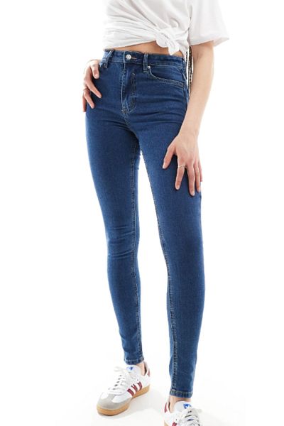 ModaDeniz Jeans -High Waist Skinny Leg Skinny Lycra Jeans Trousers