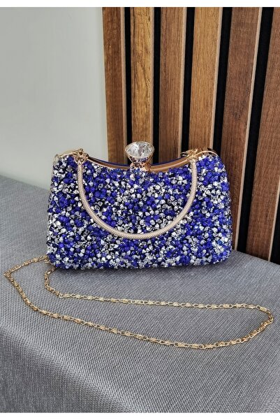 GP GUES POLO women's large stone evening bag