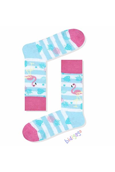 Bidigago جوارب جامعية للجنسين بنمط فلامينجو أناناس