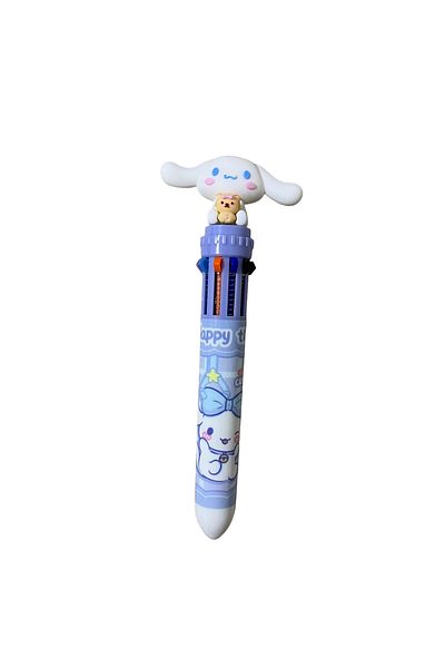 Cuppy Box Sanrio Cinnamoroll And Teddy Bear Character 10 Colors 0.7 Ballpoint Pen