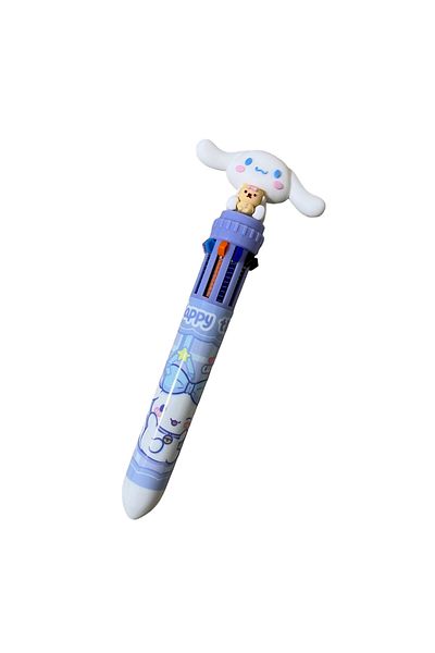 Cuppy Box Sanrio Cinnamoroll And Teddy Bear Character 10 Colors 0.7 Ballpoint Pen