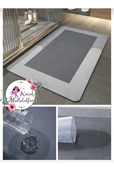 Küçük Mutluluklar Dikdörtgen Süper Emici Banyo Paspası 38*58 Cm
