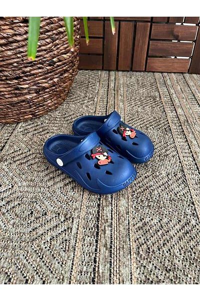 Behtah Kundura Girl Boy Child 2 Pieces Cross Jibbitz Fancy Gift Closed Front Garden Pool Daily Sandals Slippers