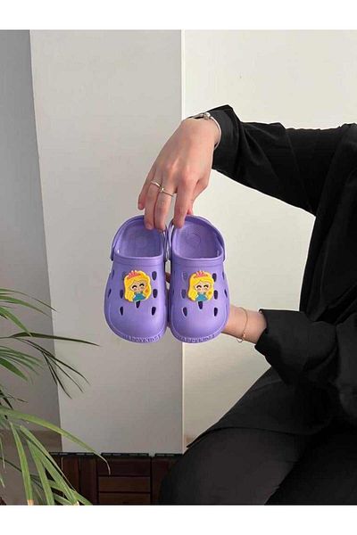 Behtah Kundura Girl Boy Child 2 Pieces Jibbitz Ornate Gift Closed Front Garden Pool Daily Sandals Slippers