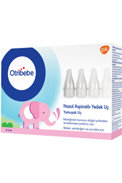 Otribebe YENİ Otribebe Yumuşak Uçlu Nazal Aspiratör + 2 X Nazal Aspiratör Yedek Ucu 10'lu SKT:06/2026