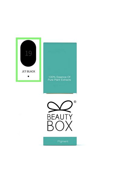 Beauty Box Jet Black Vegan Permanent Makeup Paint PMU Pigment Nontoxic Essence of Pure Plant Extracts 12ml