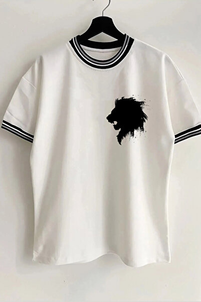 Vordevia Aslan Štampano Novi sezonski ovratnik i Sa detaljem rukava Sa rebras...