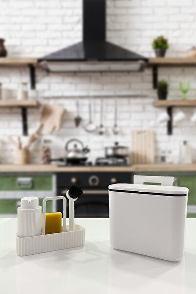 BİLTAŞ PLASTİK طقم أطباق مكون من قطعتين فايلو و8 لتر سطح المطبخ وخزانة معلقة ...