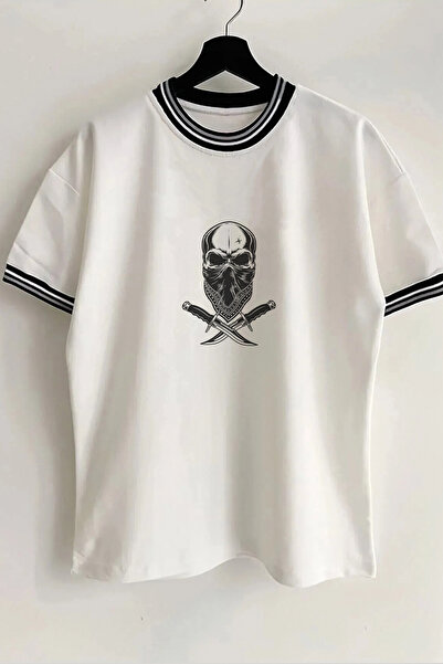 Vordevia Skull Štampano Novi sezonski ovratnik i Sa detaljem rukava Sa rebras...