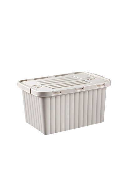 Genel Markalar 10 lt Split Box Plastik Toprak Rengi Derin  Saklama Kutusu - R...