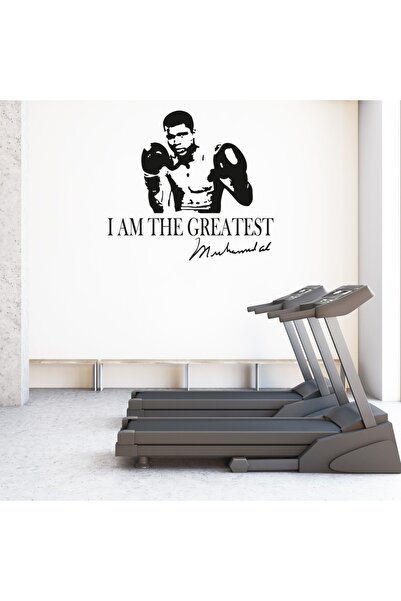 Modatools Ben En Büyük Muhammed Ali'Yim Boks Yazılı Dekoratif Duvar Sticker Ç...