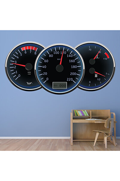 Modatools Hız Göstergesi Speedo Dekoratif Duvar Sticker Çıkartma Bebek Çocuk ...
