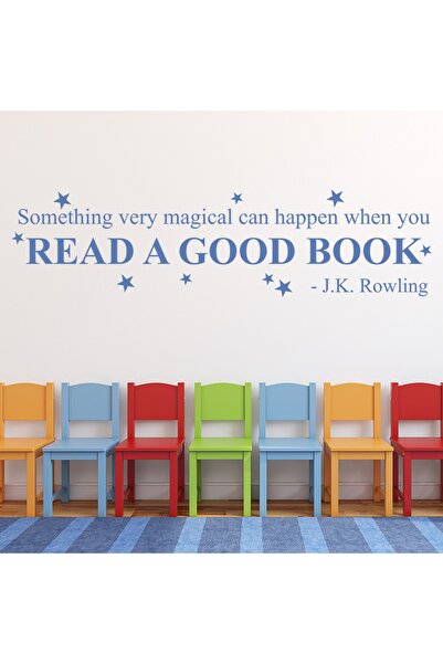 Modatools Iyi Bir Kitap Okuyun İngilizce Sınıfı Jk Rowling Yazılı Dekoratif D...