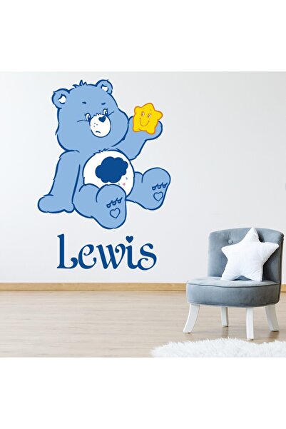 Modatools Sevimli Ayıcıklar Klasik Huysuz Ayı Kişiye Özel Dekoratif Duvar Sti...