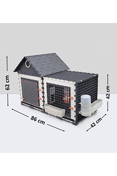 Leganest 42cm x 86cm x 62cm Civciv Büyütme Kafesi