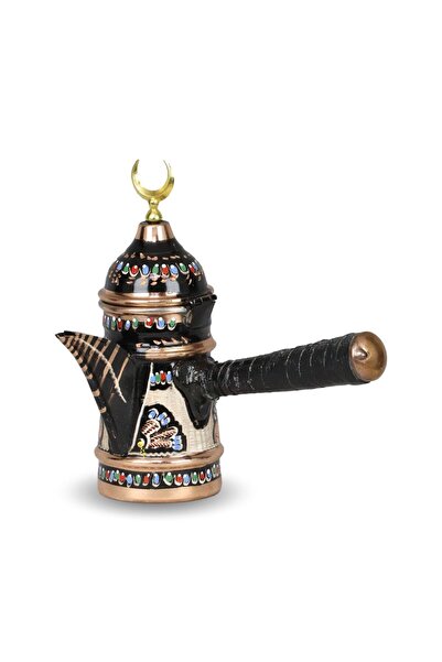 Sonay Bakırcılık Gül Çiçek Mırra Bakır Cezve 300 Ml