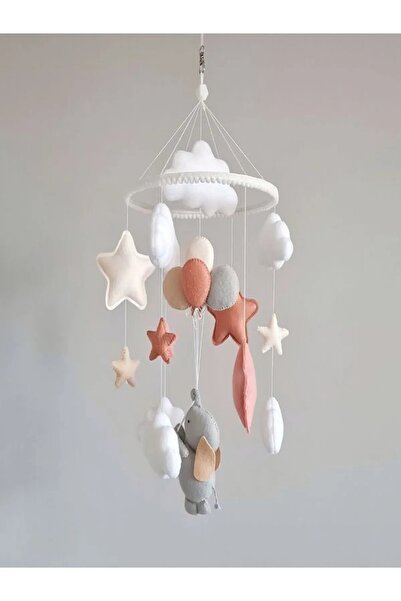 FN bebek çocuk beşik salıncak keçeden yapılan hayvan figürlü dönenceler sevgi...