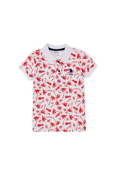 U.S. Polo Assn. T-Shirt για αγόρι με λαιμόκοψη CORAL ELIFFSU BUTIKHOME