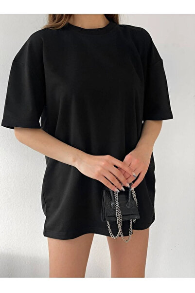 LEONE KOLEKSİYON Памучна тениска без печат унисекс