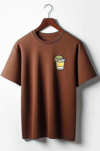 Vordevia Μπλουζάκι Unisex με στάμπα Tequila Oversize Crew Neck