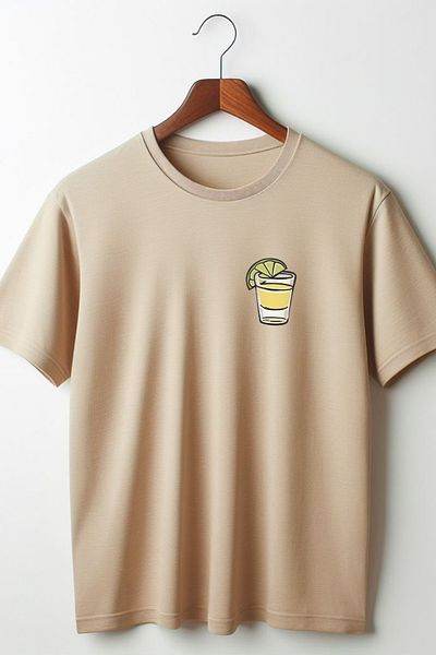 Vordevia Μπλουζάκι Unisex με στάμπα Tequila Oversize Crew Neck