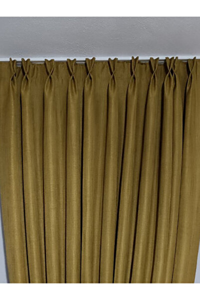 MebelPort Curtain Cortina de fundal din in 100% opacizare 1x2,5 plisată