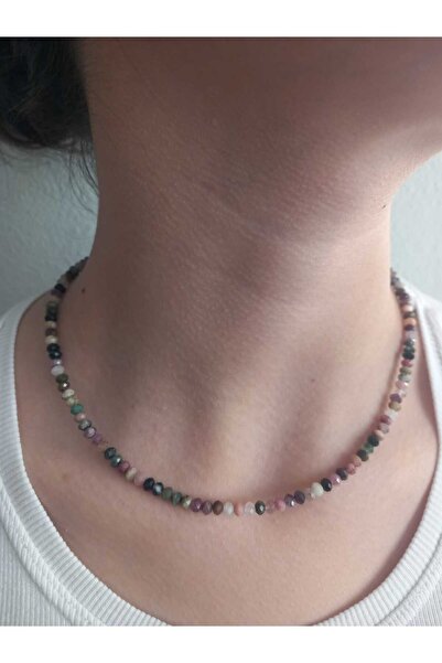 Mudita Tasarım 2,5,x3 mm faset kesim rondela ham turmalin taşı