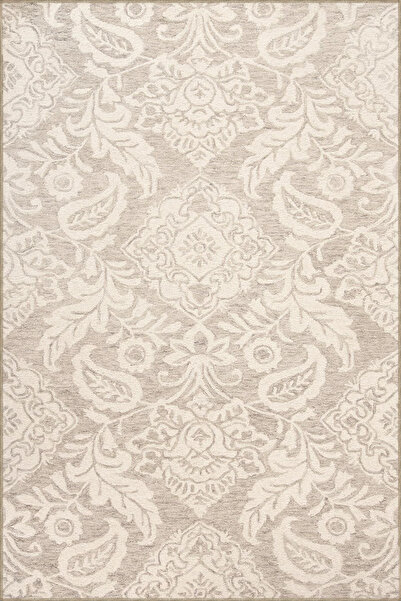 Rugs Modern Halı Bej Temalı Geleneksel Motif Çiçek Desenli Vintage Dekoratif ...