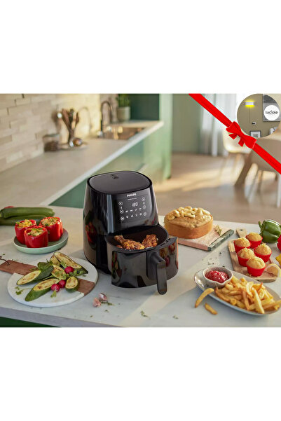 Philips 13'ü 1 arada pişirme işlevi 7 ÖnAyar dokunmatik ekran 3000 Series 4,1 LT Airfryer +luciole Lambader