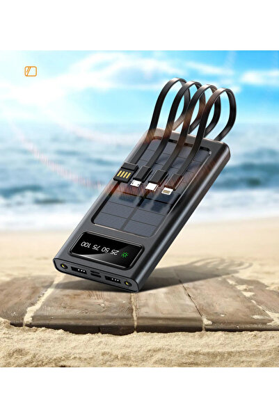 Protonust Solar 20.000 Mah Güneş Enerjili Led Işıklı Powerbank Şarj Aleti 2x ...
