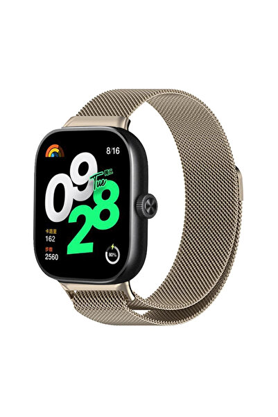 İncisoft Xiaomi Redmi Watch 4 / Redmi Watch 5 Uyumlu Paslanmaz Hasır Örgü Met...